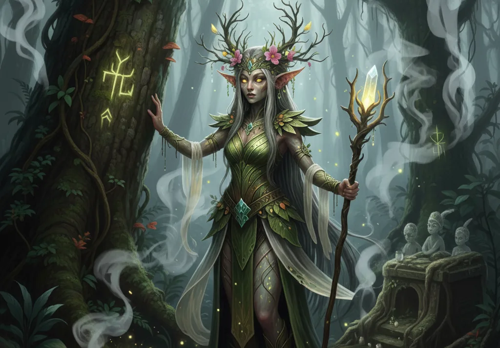 Ilustrasi Orang Bunian (Dibuat dengan GeminiAI)